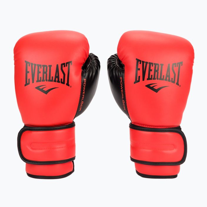 Everlast Powerlock Pu vyriškos bokso pirštinės raudonos EV2200