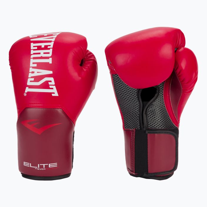 Everlast Pro Style Elite 2 raudonos bokso pirštinės EV2500 3