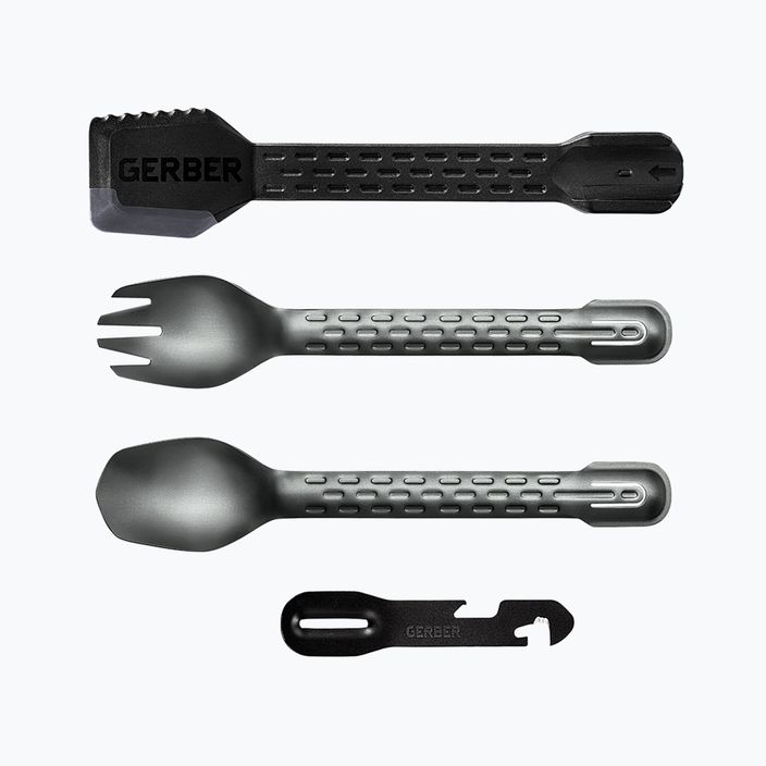 Gerber ComplEAT-Cook Eat Clean Tong camping essentials pilkai juodas 31-003464