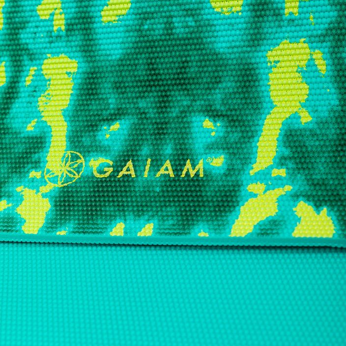 Gaiam Turquoise Lotus 6 mm žalias jogos kilimėlis 62344 4