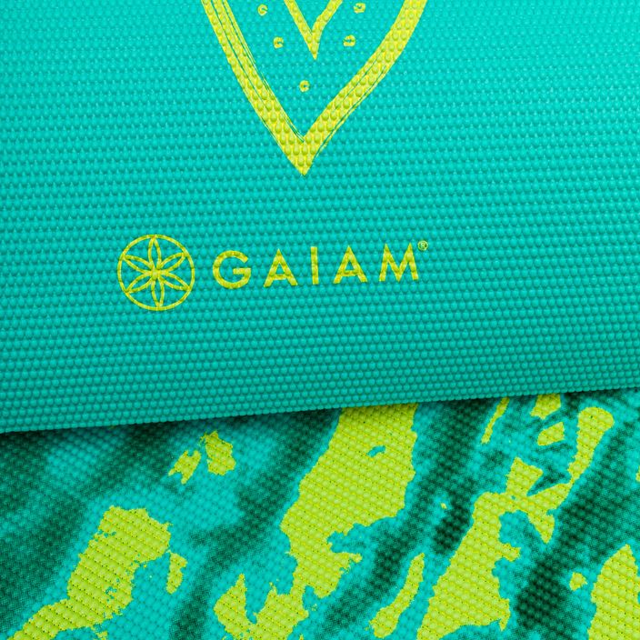 Gaiam Turquoise Lotus 6 mm žalias jogos kilimėlis 62344 5