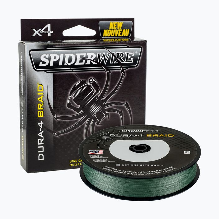 SpiderWire Dura 4 žalias spiningo pynimas 1450377 2