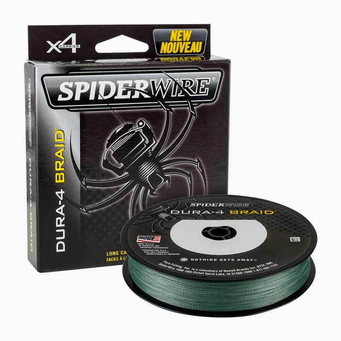 SpiderWire Dura 4 žalias spiningo pynimas 1450386