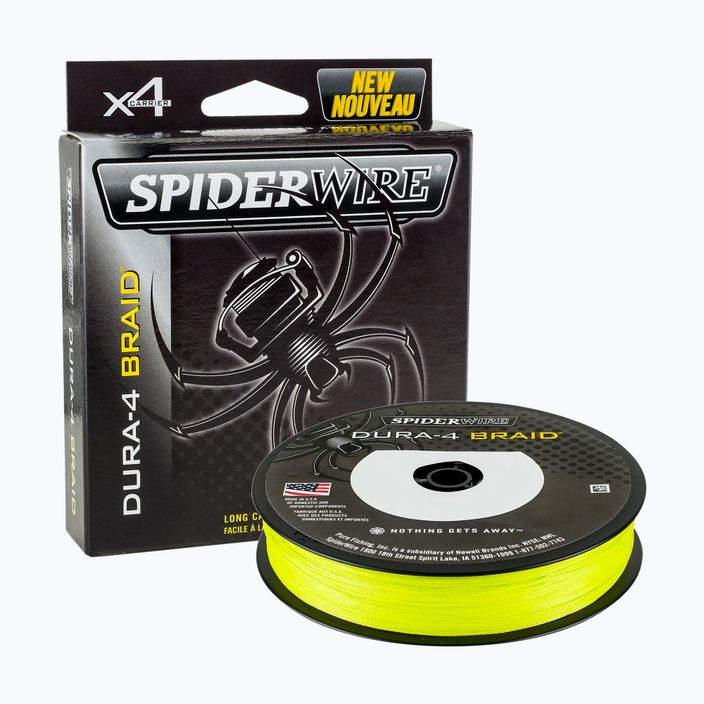 SpiderWire Dura 4 geltonos spalvos spiningo pynė 1450404 2
