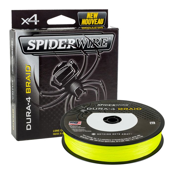 SpiderWire Dura 4 geltonos spalvos spiningo pynė 1450413 2