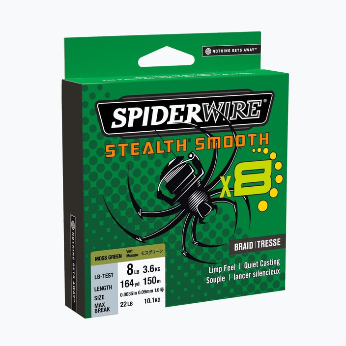 SpiderWire Stealth 8 žalias spiningo pynimas 1515222