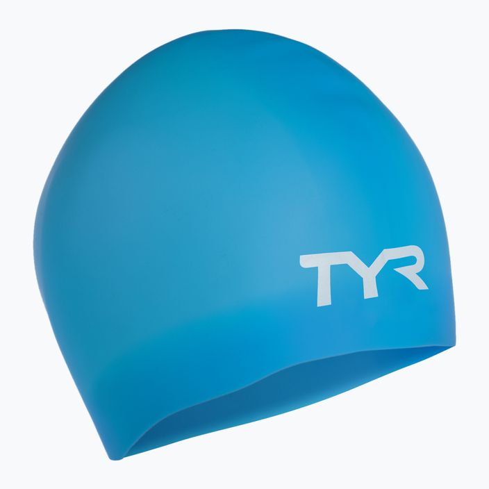 TYR Wrinkle-Free plaukimo kepuraitė mėlyna LCSL_420