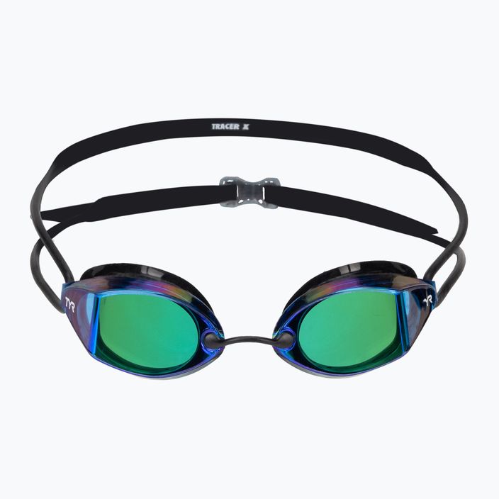 TYR Tracer-X Racing veidrodiniai mėlyni/juodi plaukimo akiniai LGTRXM_422 2