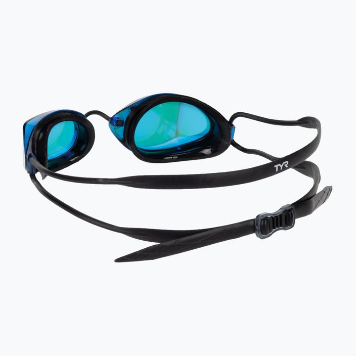 TYR Tracer-X Racing veidrodiniai mėlyni/juodi plaukimo akiniai LGTRXM_422 4