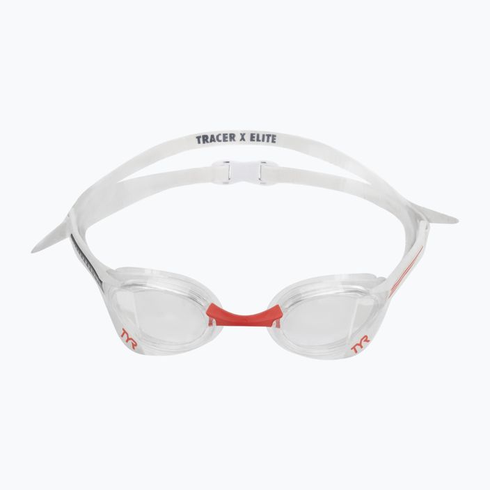 TYR Tracer-X Elite Racing plaukimo akiniai skaidrūs / raudoni / margi LGTRXEL_642 2