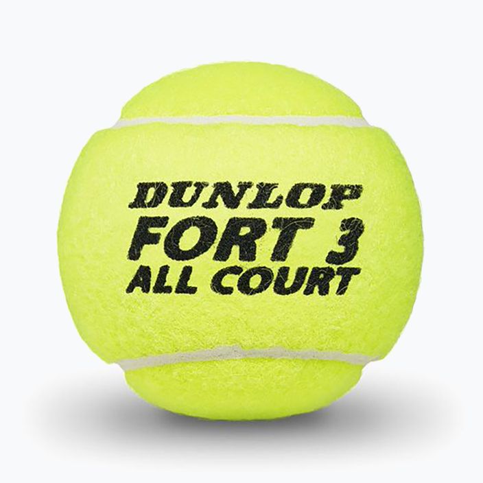 Dunlop Fort All Court TS teniso kamuoliukai 4 vnt. geltonos spalvos 601316 3