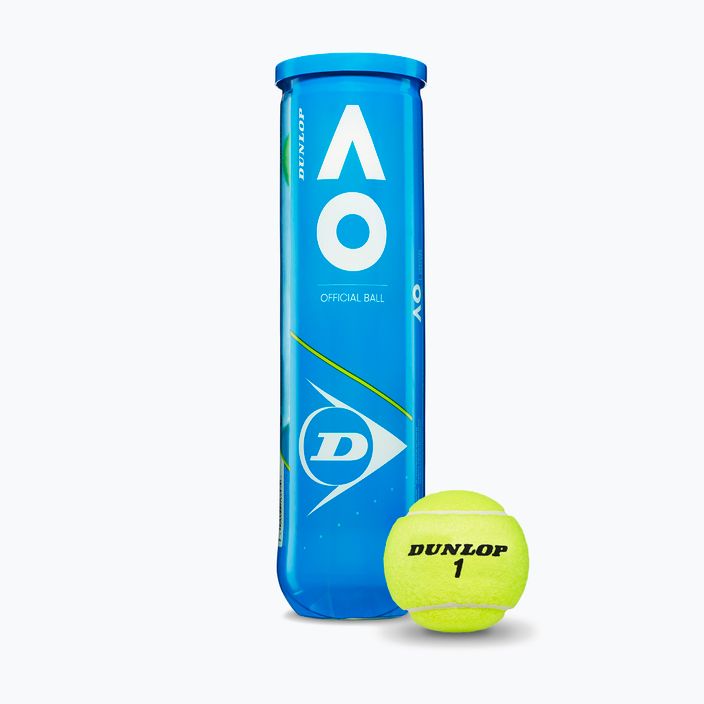 Dunlop Australian Open teniso kamuoliukai 4 vnt. geltoni 601355