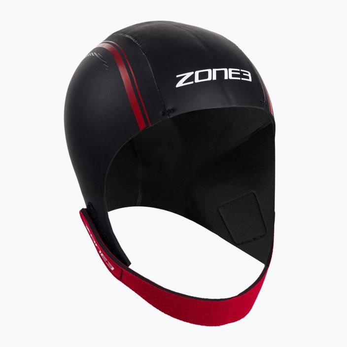 ZONE3 neopreninė plaukimo kepurė raudona/juoda NA18UNSC108 2