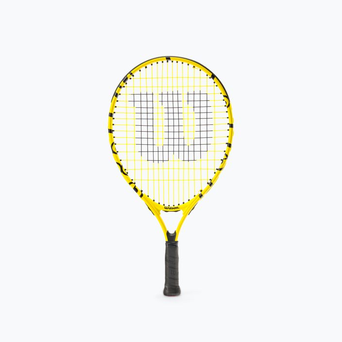 Wilson Minions Jr 19 vaikiška geltonos ir juodos spalvų teniso raketė WR068910H+