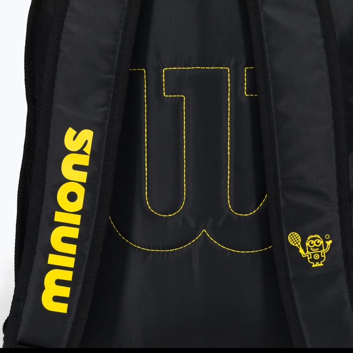 Wilson Minions JR vaikiška teniso kuprinė juoda ir geltona WR8014001 4
