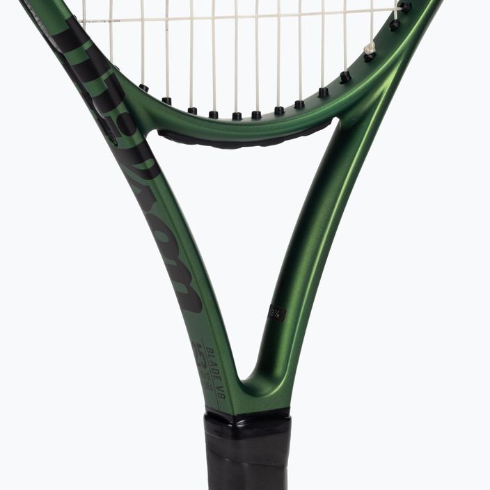 Wilson Blade 25 V8.0 vaikiška teniso raketė juoda-žalia WR079310U 5