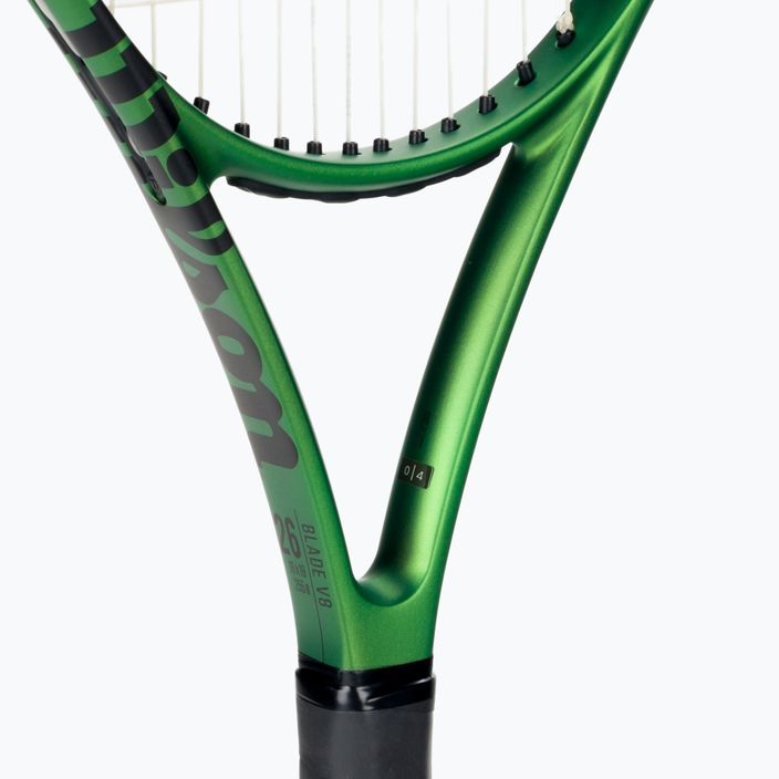 Wilson Blade 26 V8.0 vaikiška teniso raketė juoda-žalia WR079210U 5
