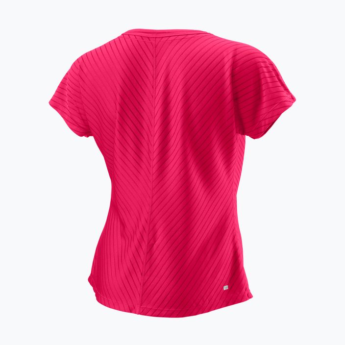 Moteriški teniso marškinėliai Wilson Training V-Neck II pink WRA809601 2
