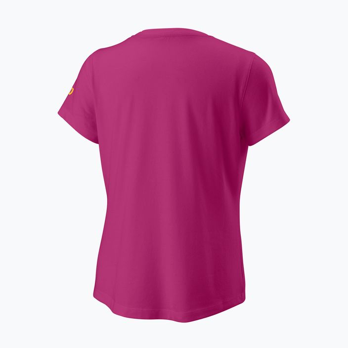 Wilson Emoti-Fun Tech Tee vaikų teniso marškinėliai rožinės spalvos WRA807902 6
