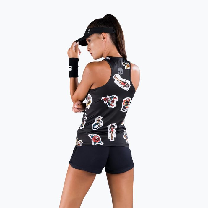 Moteriški teniso marškinėliai HYDROGEN Tattoo Tech black T01525007 4