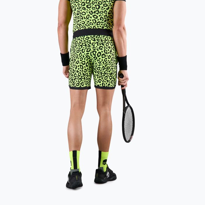 Vyriški teniso šortai HYDROGEN Panther Tech fluorescencinės geltonos spalvos 2