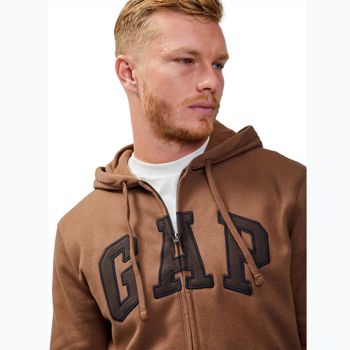 Vyriškas džemperis GAP V-Heritage Logo FZ SNL cozy brown 4