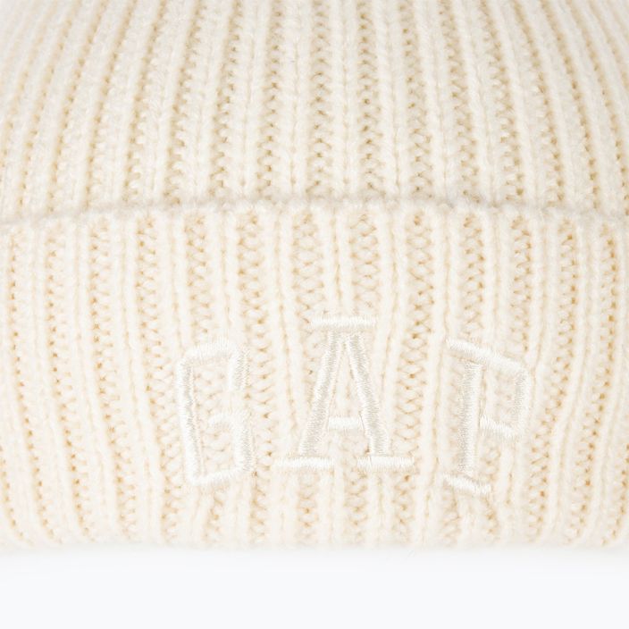 Moteriška kepurė GAP V-Logo Beanie ivory frost 6
