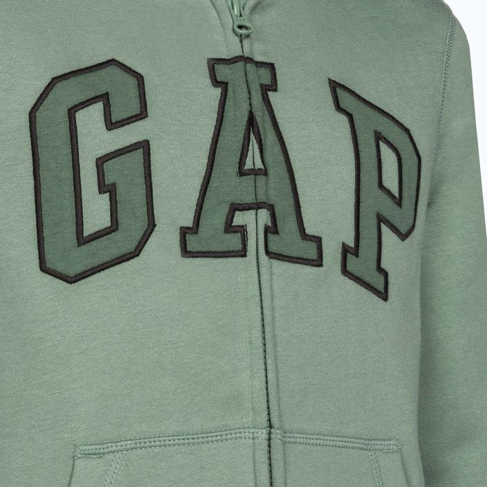 Vaikiškas džemperis GAP V-Frch Fleece Heritage Logo FZ HD sage 3