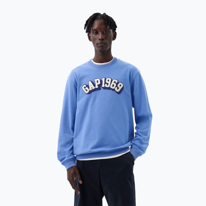 Vyriškas džemperis GAP Logo 1969 Crewneck cabana blue