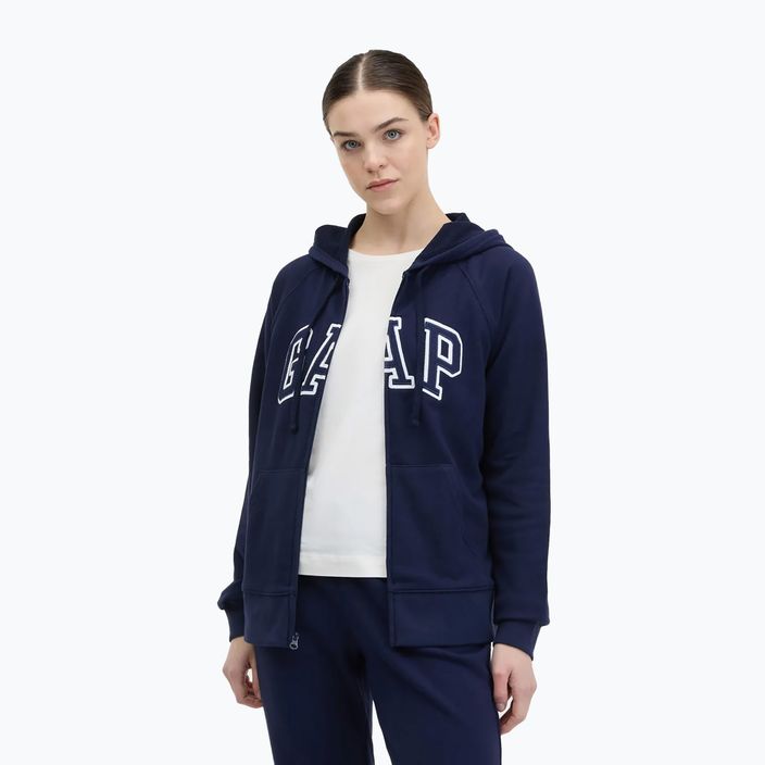 Moteriškas džemperis GAP French Fullzip Logo Hoodie navy