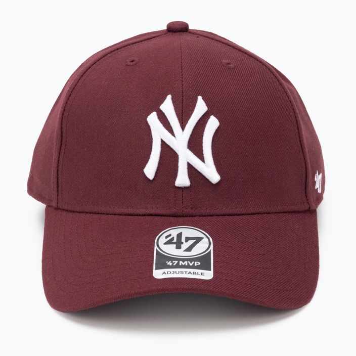 Kepuraitė su snapeliu 47 Brand MLB New York Yankees MVP SNAPBACK dark maroon 4