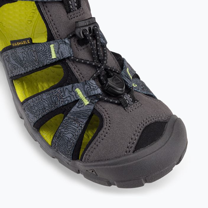 Keen Seacamp II CNX vaikiški trekingo sandalai pilkai žalios spalvos 1026321 7