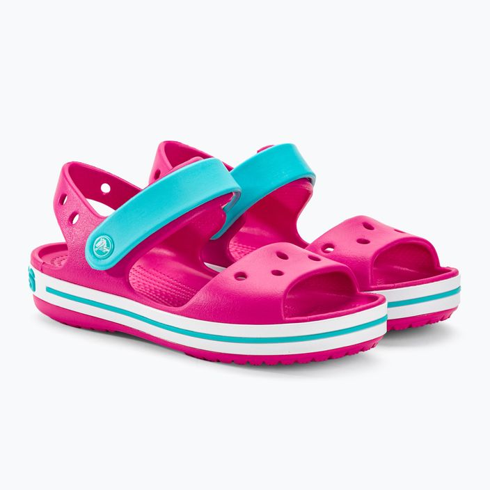 Crocs Crockband vaikiški sandalai candy pink/pool 4