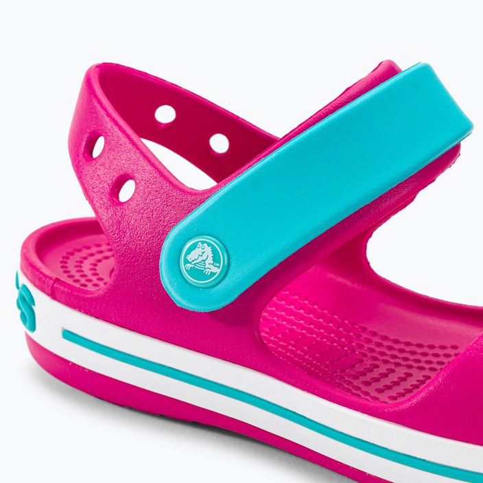 Crocs Crockband vaikiški sandalai candy pink/pool 8