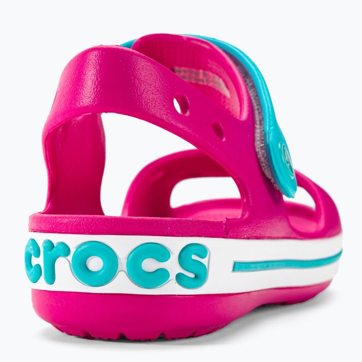 Crocs Crockband vaikiški sandalai candy pink/pool 9