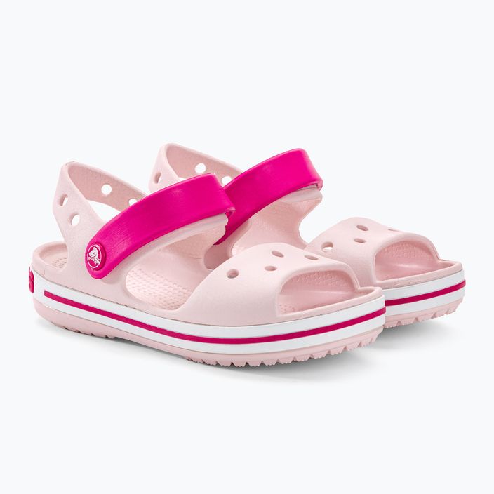 Crocs Crockband vaikiški sandalai vos rausvi / saldžiai rožiniai 4