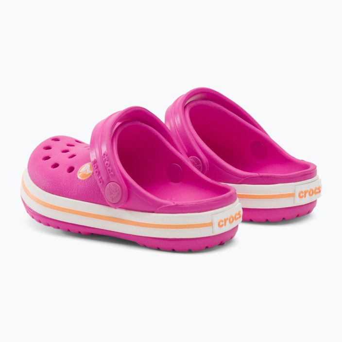 "Crocs Kids Crocband Clog electric pink/cantaloupe" šlepetės 4