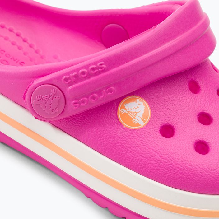 "Crocs Kids Crocband Clog electric pink/cantaloupe" šlepetės 9
