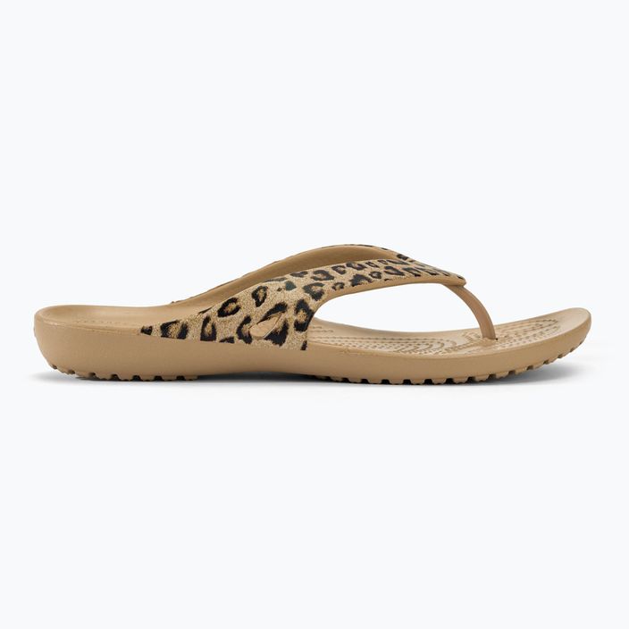 Moteriškos šlepetės Crocs Kadee II Leopard leopard/gold 2