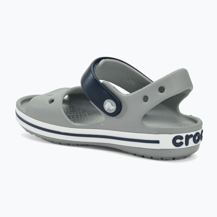 Vaikiški sandalai Crocs Crockband Kids Sandal light grey/navy 3