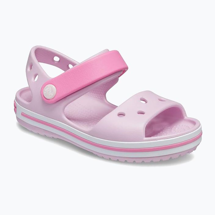 Vaikiški sandalai Crocs Crockband Kids Sandal ballerina pink 8
