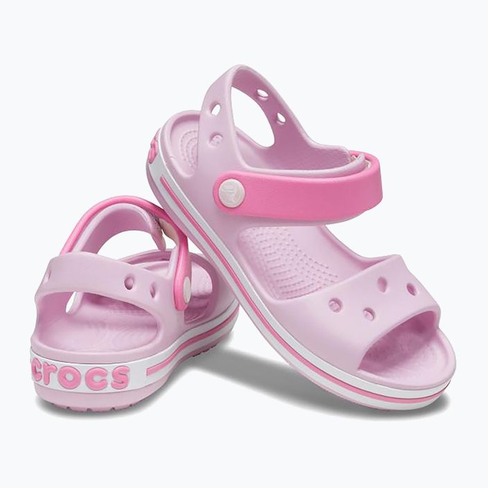 Vaikiški sandalai Crocs Crockband Kids Sandal ballerina pink 10