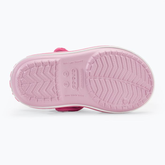 Vaikiški sandalai Crocs Crockband Kids Sandal ballerina pink 4