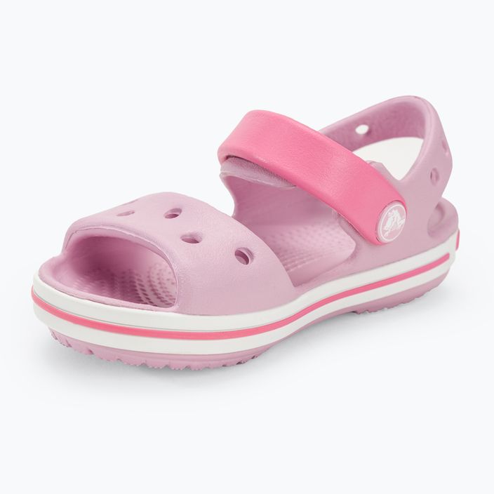 Vaikiški sandalai Crocs Crockband Kids Sandal ballerina pink 7