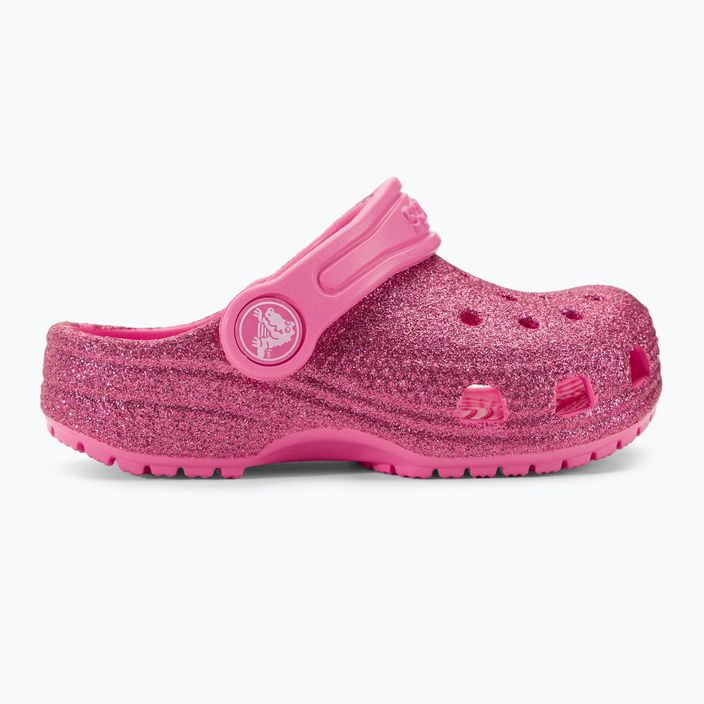 "Crocs Classic Glitter Clog T pink lemonade" vaikiškos šlepetės 3