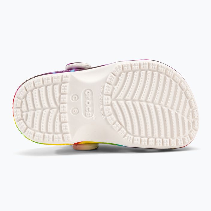 Crocs Classic Tie-Dye Graphic Clog T spalvingos vaikiškos šlepetės 206994-90H 6