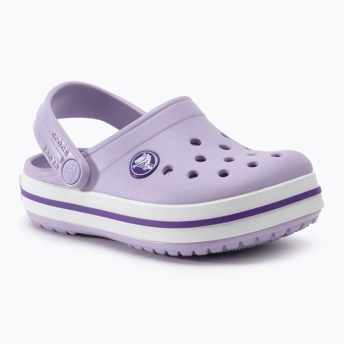 Vaikiškos šlepetės Crocs Crocband Clog lavender/neon 2