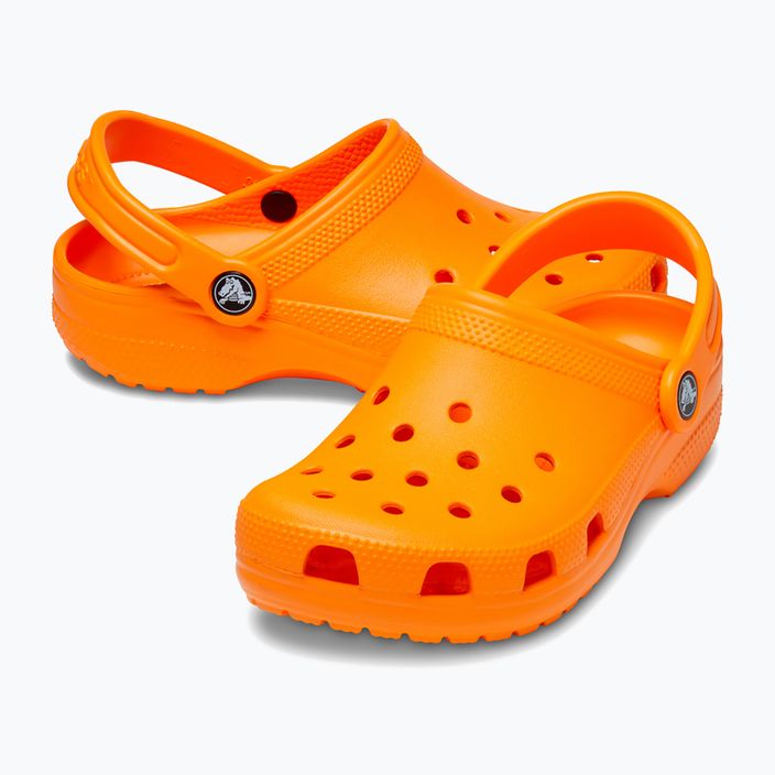 Vaikiškos šlepetės Crocs Classic Clog T orange zing 11