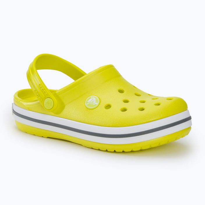 Vaikiškos šlepetės Crocs Crocband Clog citrus/grey 2