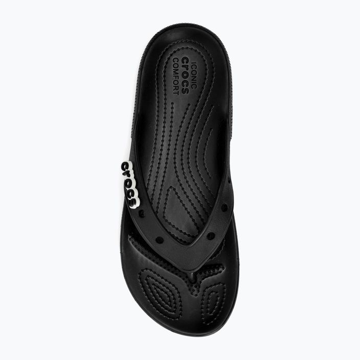 Vyriškos šlepetės per pirštą Crocs Classic Flip black 6